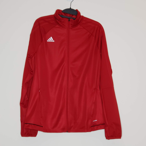 adidas Jackets & Blazers - Adidas NWT red Climalite full zip track jacket